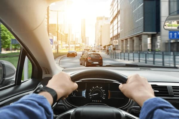 Learner driver training illustration