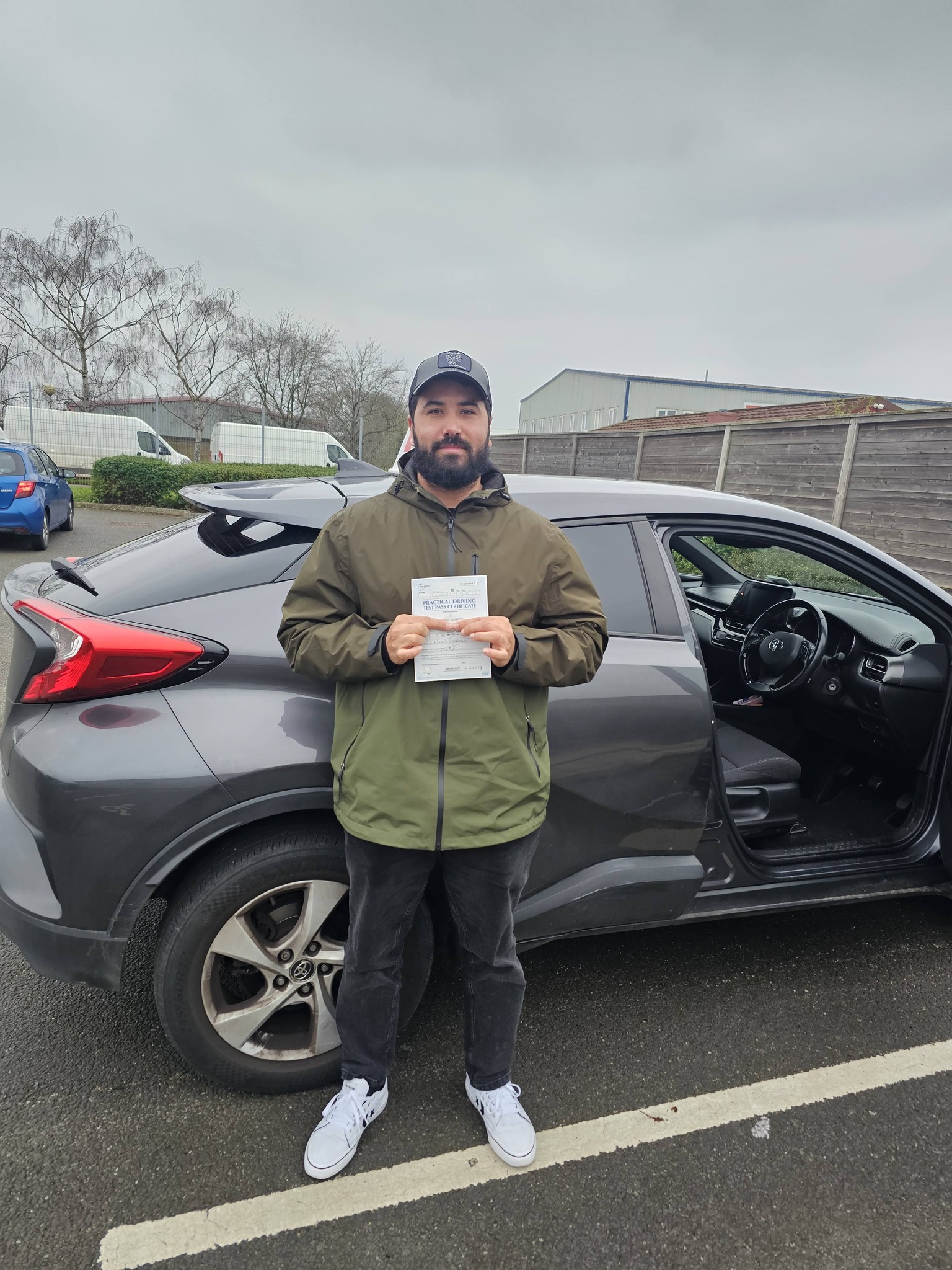 MSA Driving School pupil holding their pass certificate